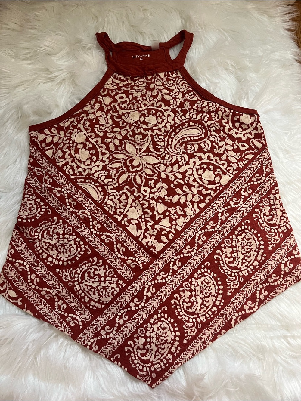 Shyanne Red Bandana-Print Halter Camisole